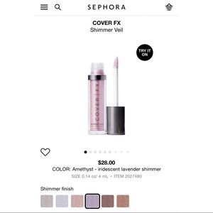 COVER FX Shimmer Veil in Amethyst